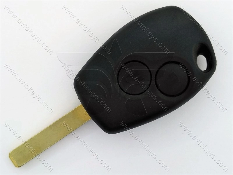 Ключ Dacia Duster, Logan, Sandero, 433 Mhz, PCF7961M/ Hitag AES/ ID4A, 2 кнопки, лезо VA2