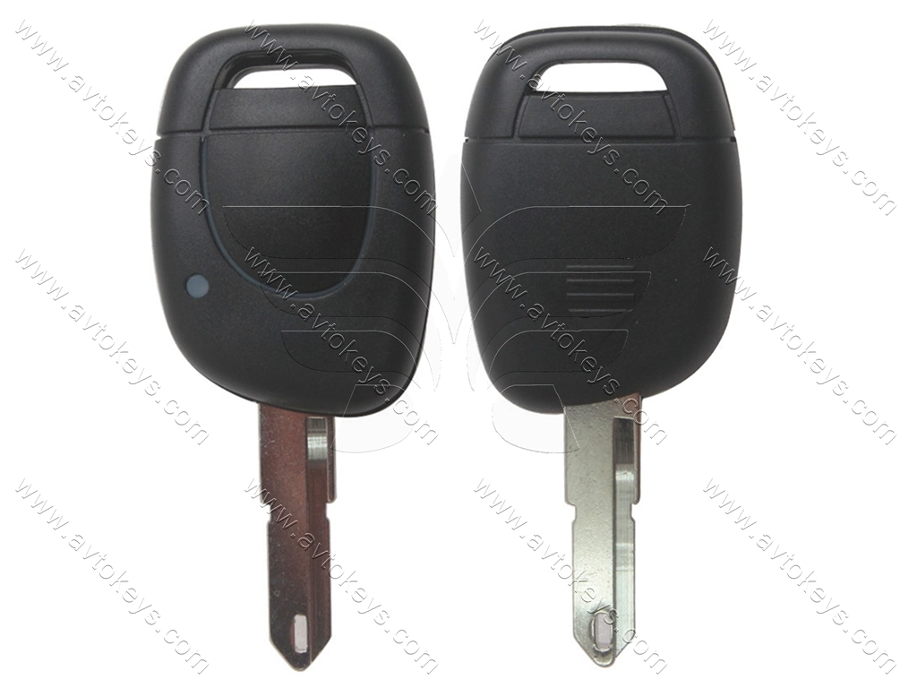 Ключ Renault Kangoo, Clio, 433 Mhz, PCF7946A/ Hitag 2/ ID46, 1 кнопка, лезо NE73 — изображение 3