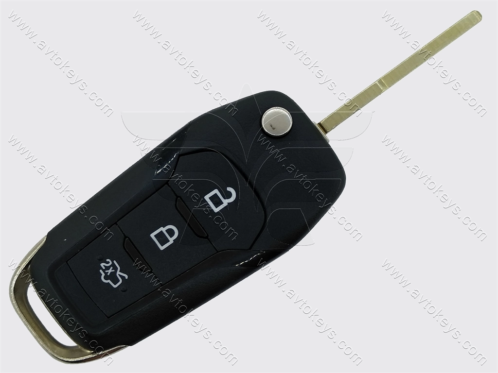 Викидний ключ Ford KA, Mondeo, Galaxy, S-Max, 433 Mhz, DS7T-15K601-B, PCF7945P/ Hitag PRO/ ID49, 3 кнопки