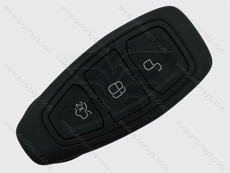 Корпус смарт ключа Ford Focus, Mondeo, Kuga та інші, 3 кнопки, лого