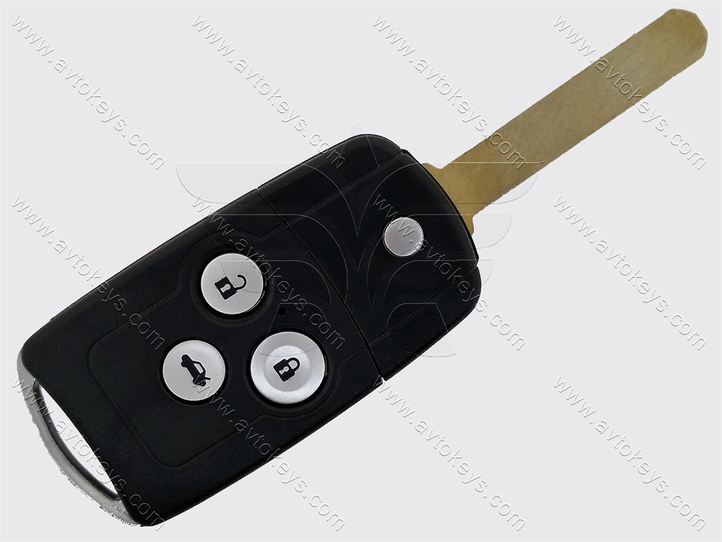 Викидний ключ Honda Accord, 433 Mhz, 2007DJ4041 HLIK-3T, PCF7936A/ Hitag 2/ ID46, 3 кнопки