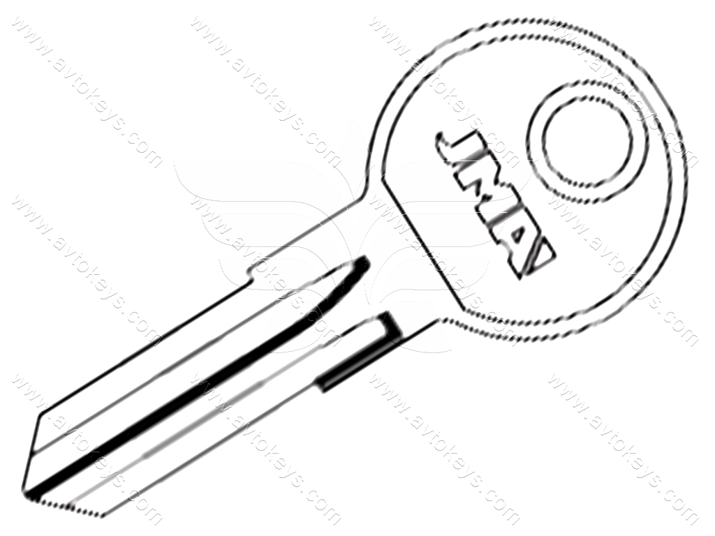 Заготовка ключа BL-5 JMA /BA7 Errebi