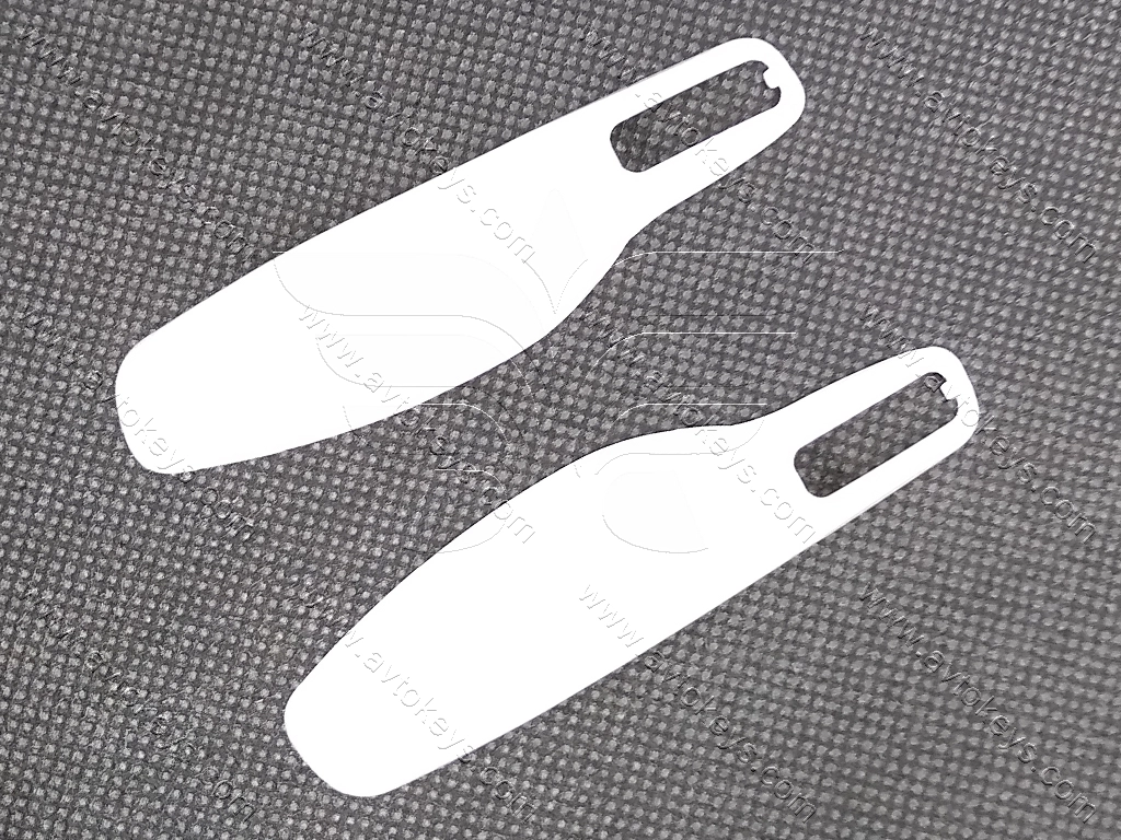 Бокові білі вставки для смарт ключа Porsche Cayenne, Panamera, Macan