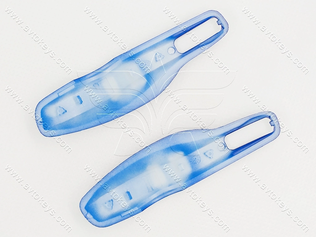 Бокові темно-сині вставки для смарт ключа Porsche Cayenne, Panamera, Macan — изображение 2