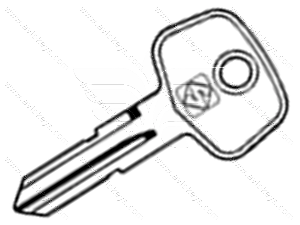 Заготовка ключа BT2R Silca