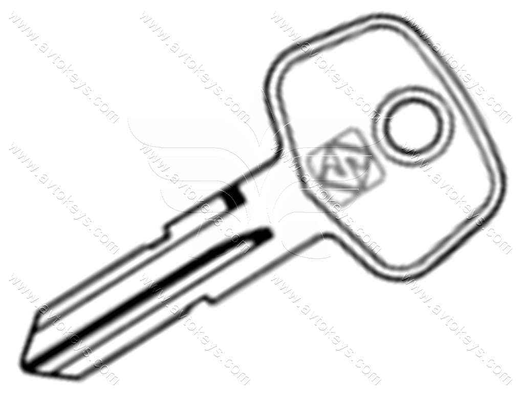 Заготовка ключа BT4R Silca