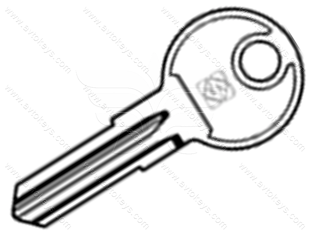 Заготовка ключа BT5 Silca