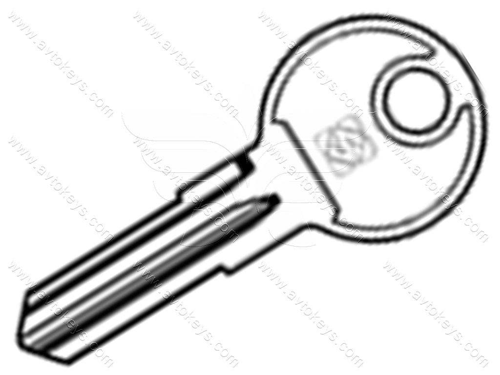 Заготовка ключа BT5R Silca