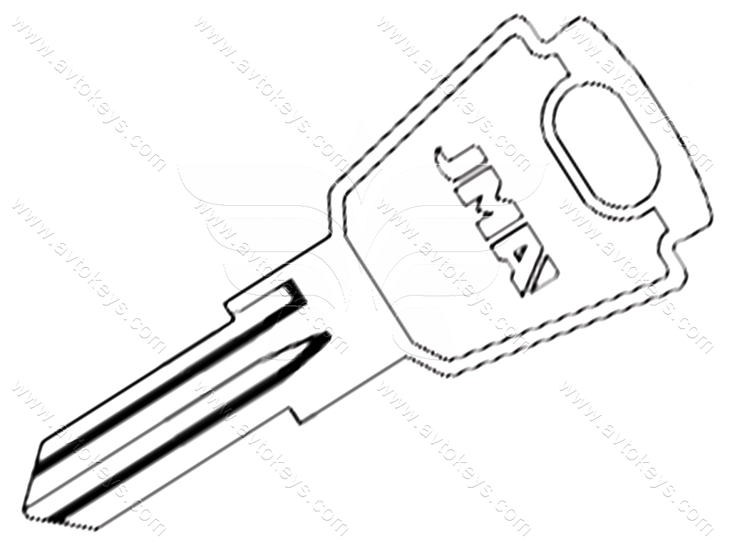 Заготовка ключа CHR-6 JMA