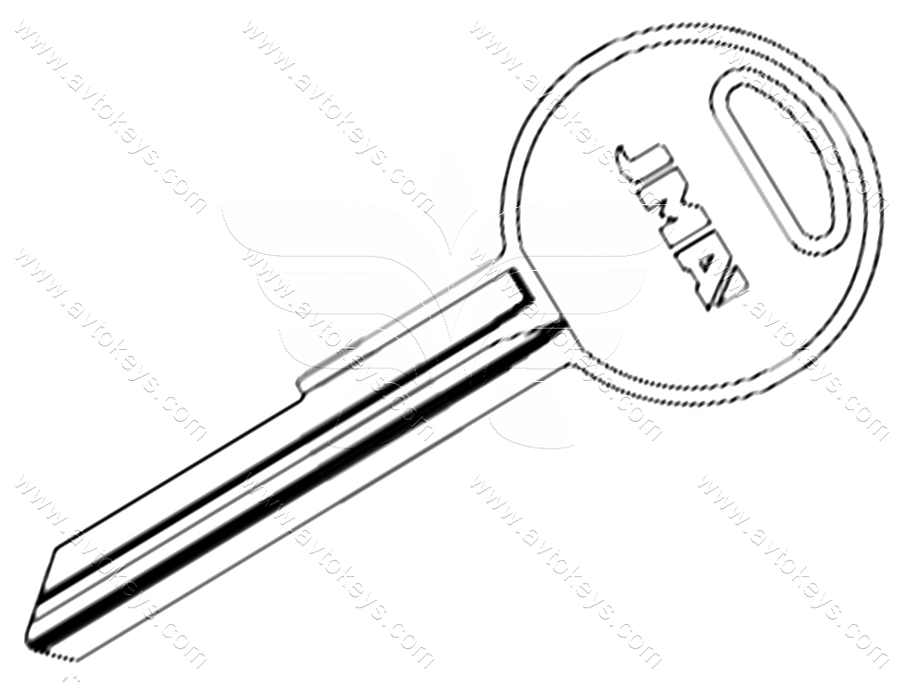 Заготовка ключа CHR-13D JMA