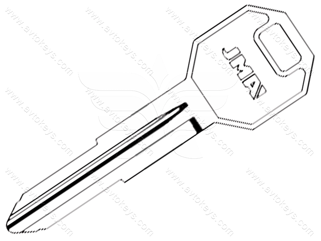 Заготовка ключа CHR-17 JMA