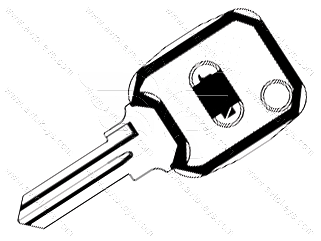 Заготовка ключа DAC-1DP JMA