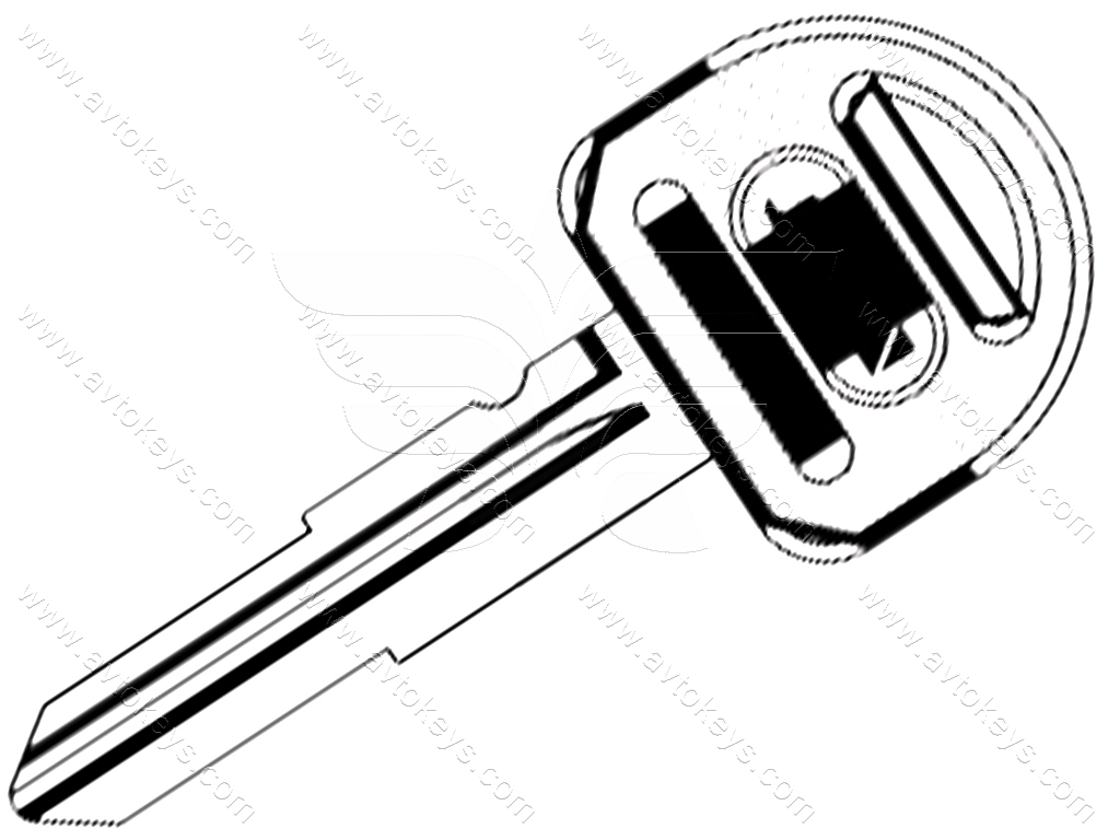 Заготовка ключа DAE-2DP JMA
