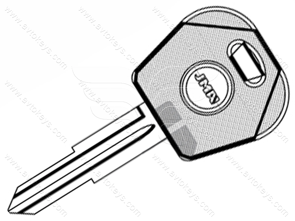 Заготовка ключа DAE-4DP1 JMA