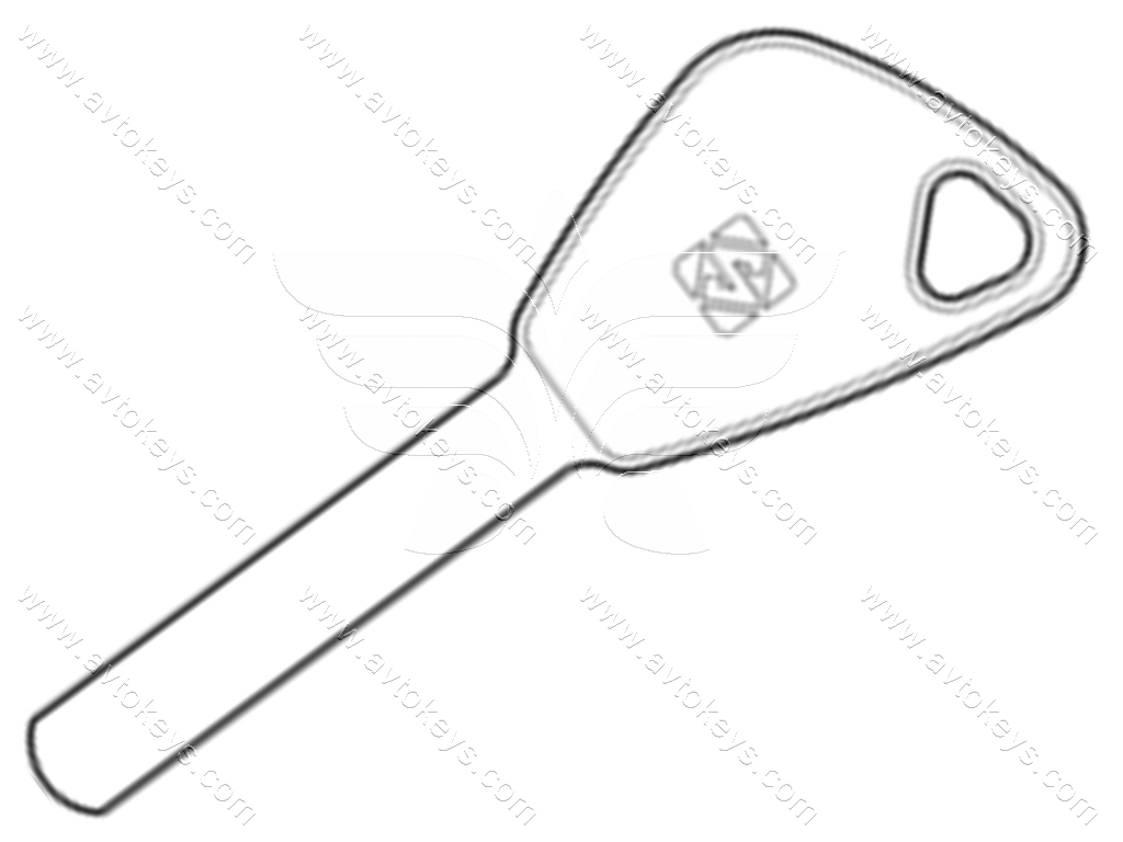 Заготовка ключа DAT17 Silca