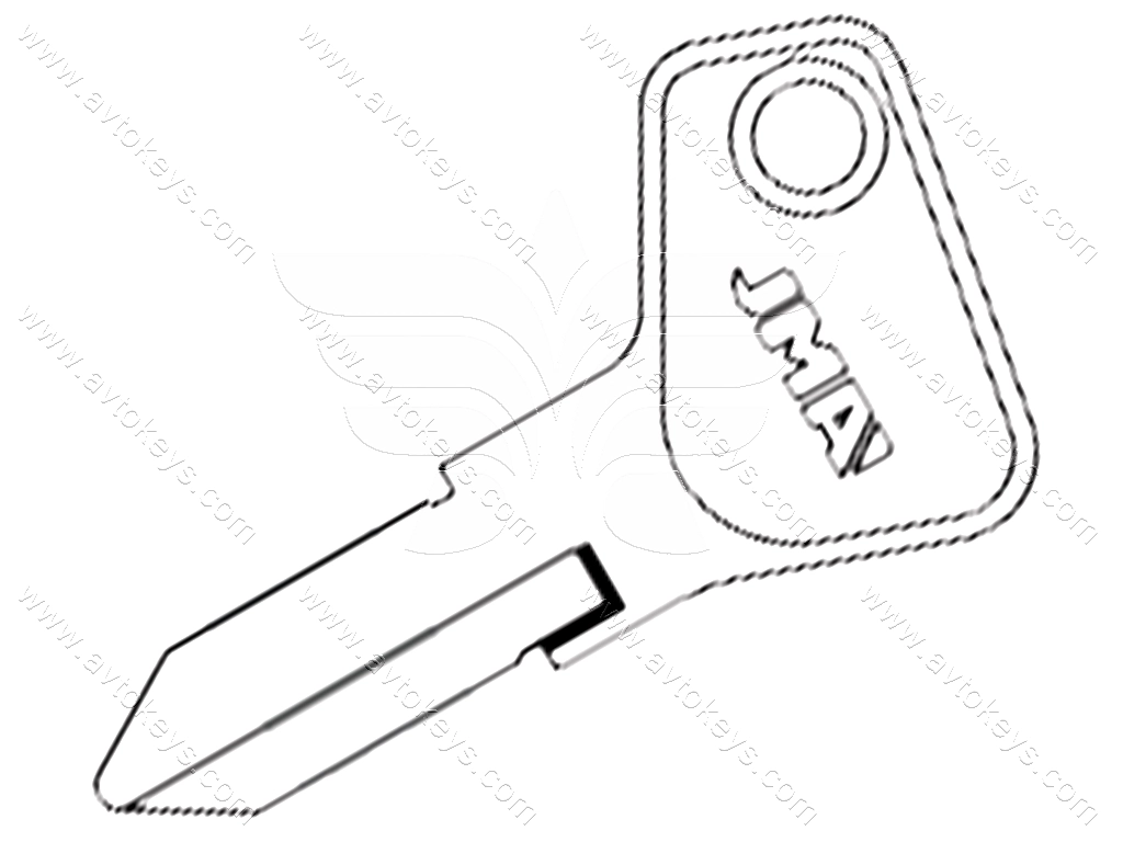 Заготовка ключа DOB-1 JMA