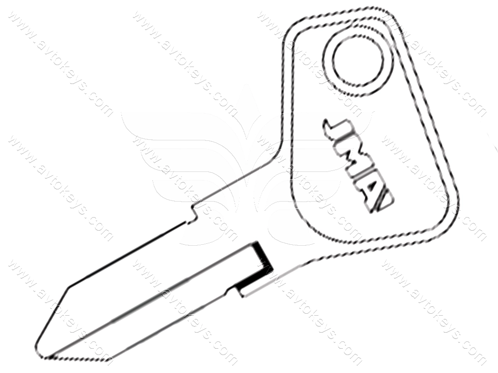 Заготовка ключа DOB-2D JMA