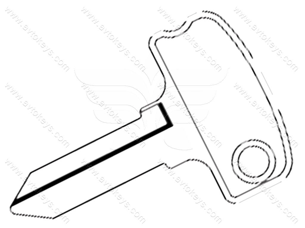 Заготовка ключа DOB-3 JMA