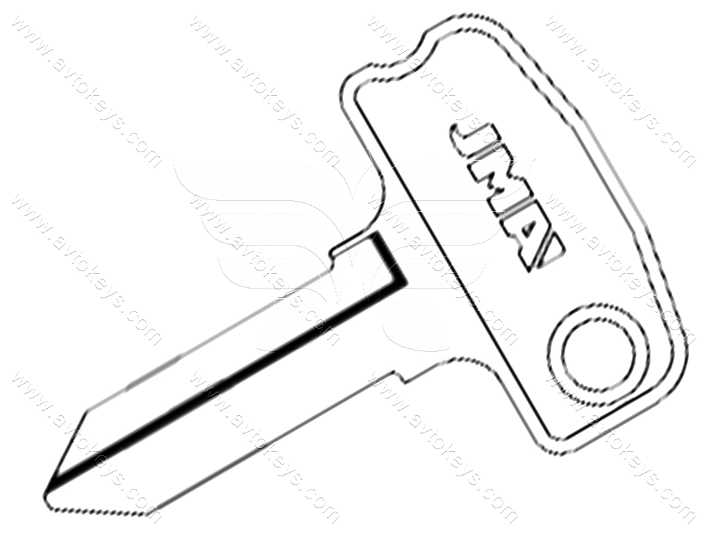 Заготовка ключа DOB-3D JMA