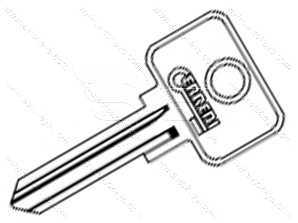 Заготовка ключа FAA4 Errebi