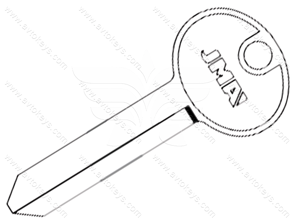 Заготовка ключа FO-1 JMA