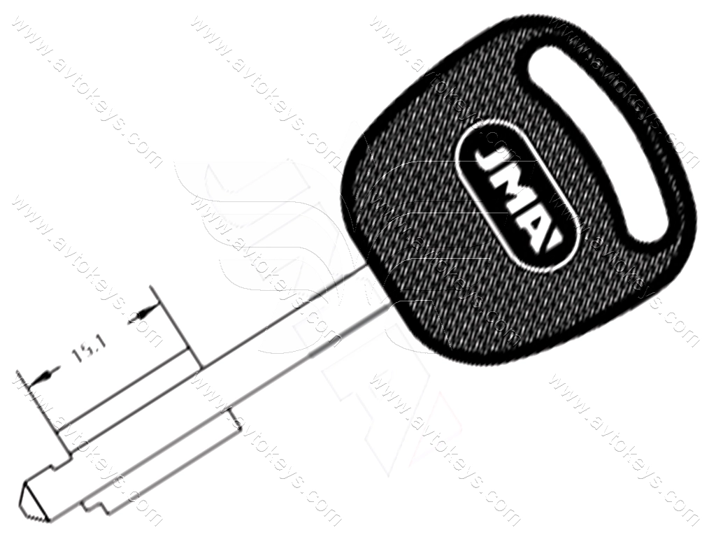 Заготовка ключа FO-4P JMA