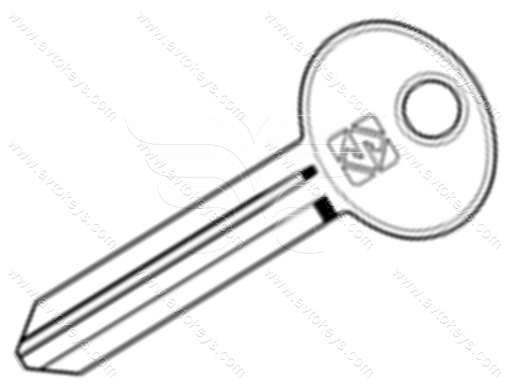 Заготовка ключа FO17R Silca