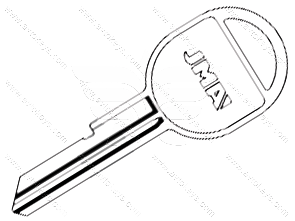 Заготовка ключа GM-12 JMA