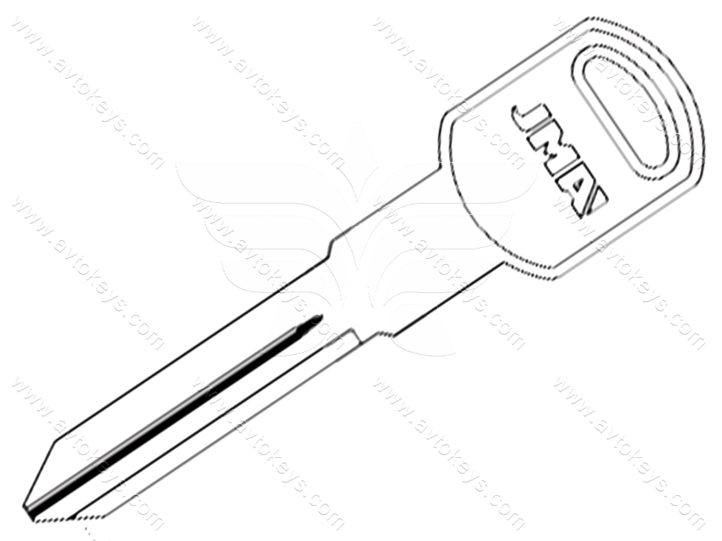 Заготовка ключа GM-14 JMA