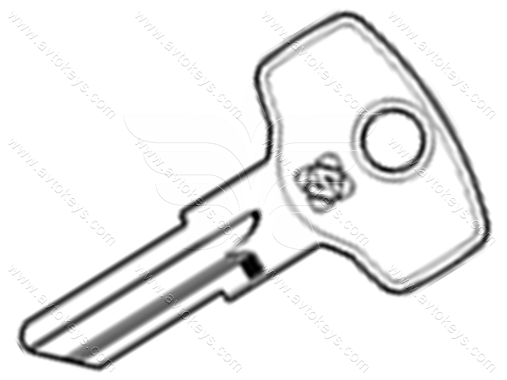 Заготовка ключа GZ1 Silca