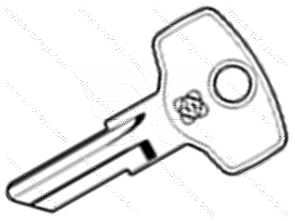 Заготовка ключа GZ1R Silca