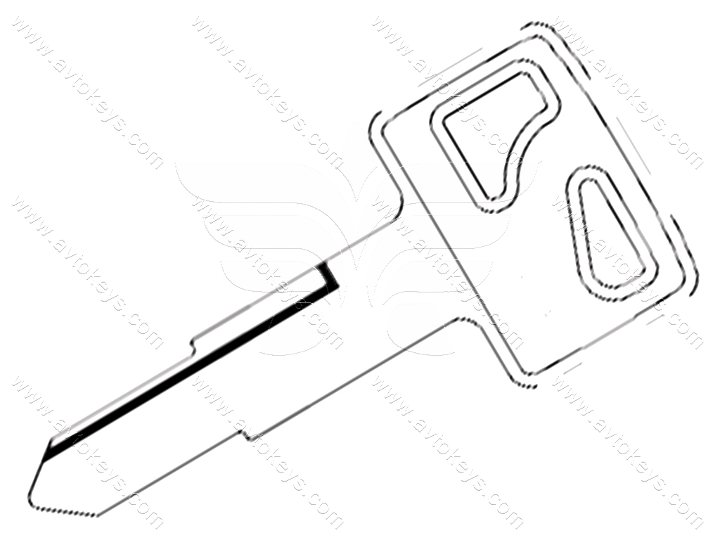 Заготовка ключа HOND-19D JMA