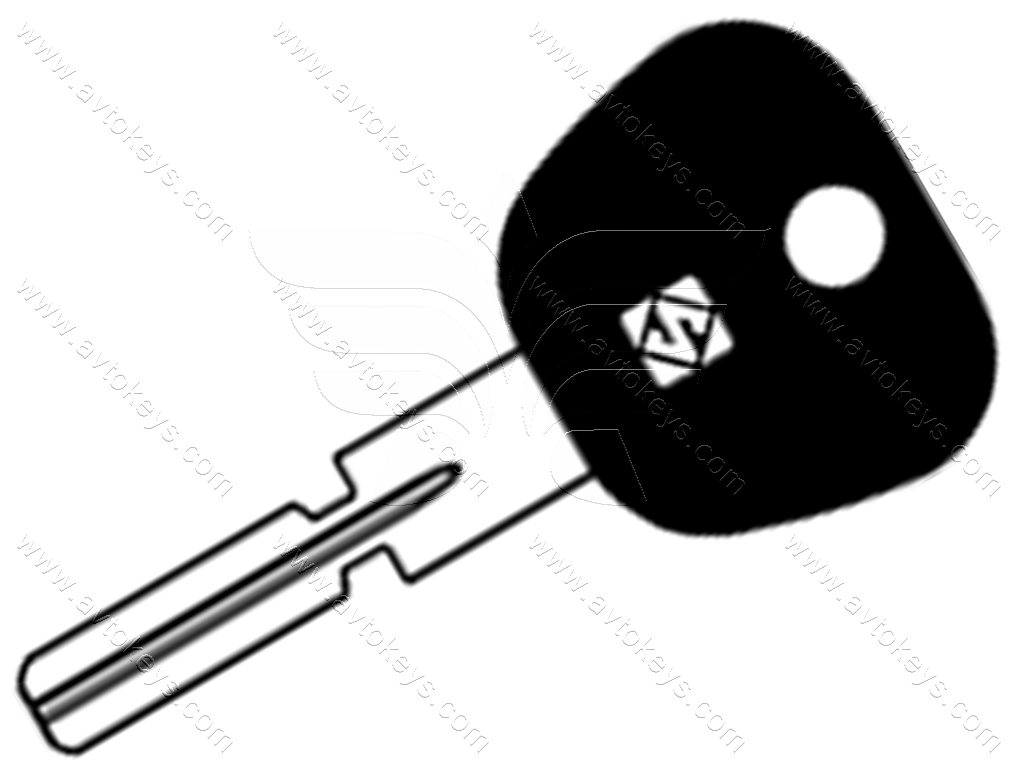 Заготовка ключа HU58AP Silca