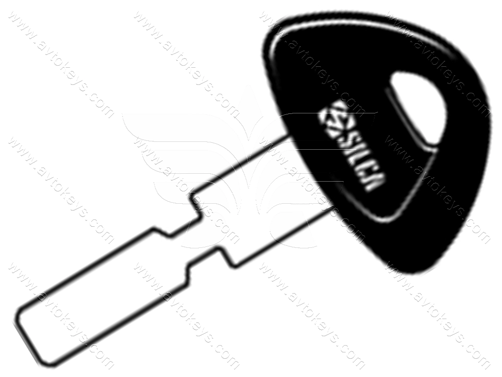 Заготовка ключа HU71P Silca