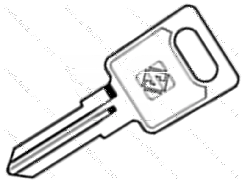 Заготовка ключа HW4R Silca