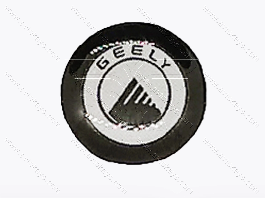 Логотип (емблема) для автомобільного ключа Geely, діаметр 14 мм
