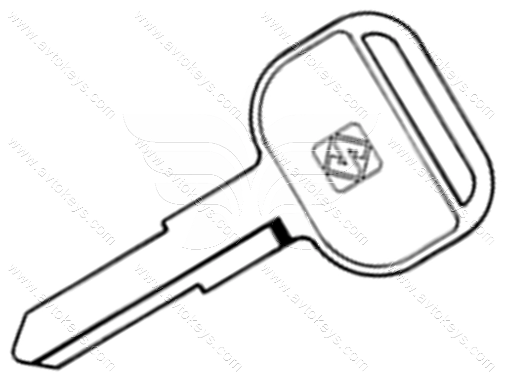 Заготовка ключа ISU2 Silca