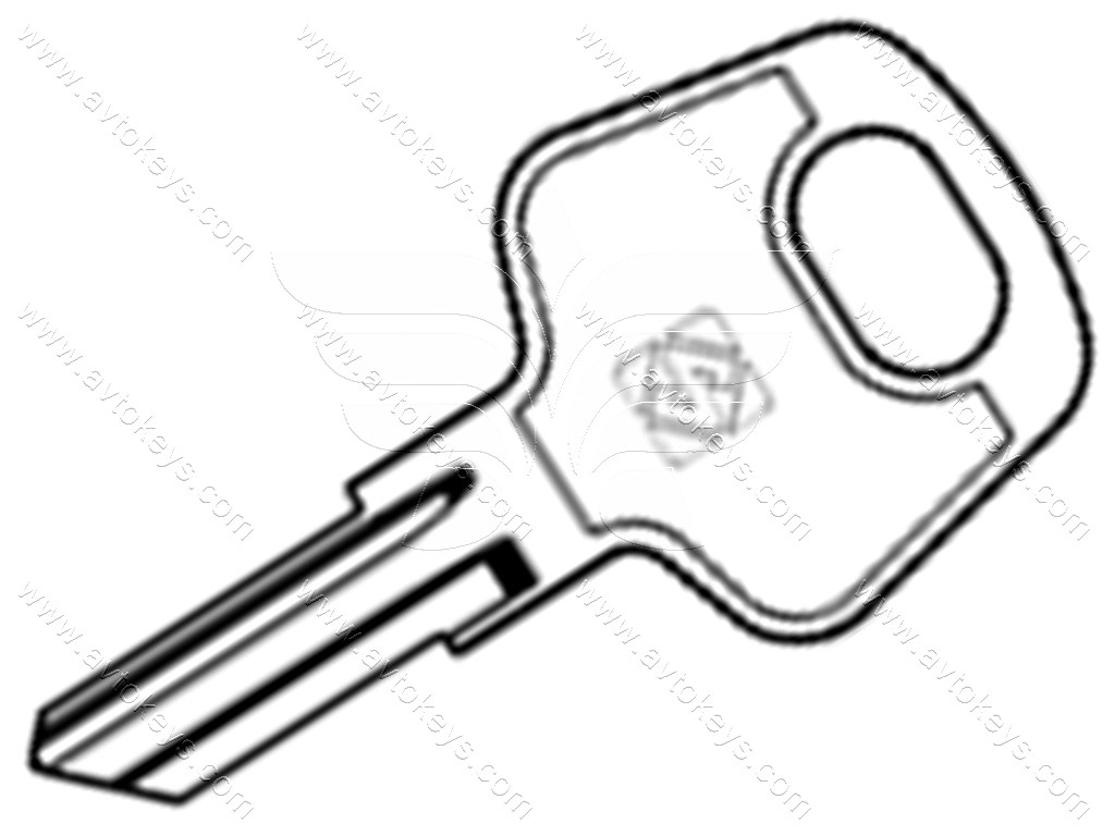 Заготовка ключа KAM1 Silca