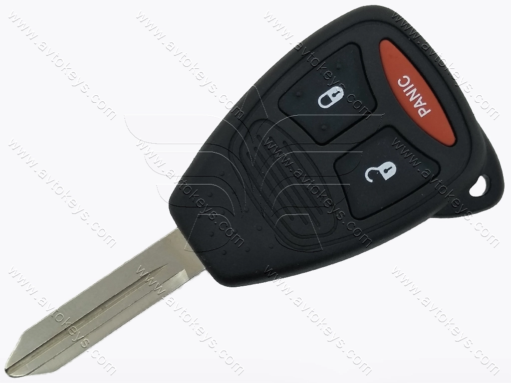 Корпус ключа Chrysler/Doodge/Jeep 2+1 кнопки тип 1, лезо СY22