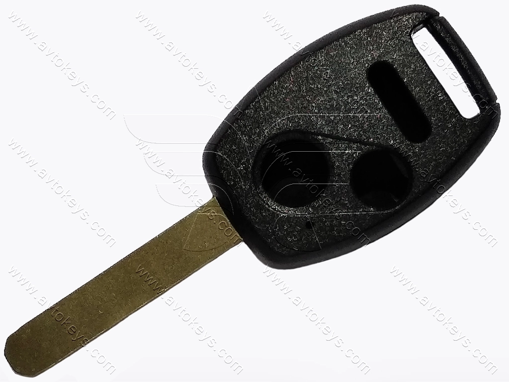 Корпус ключа Honda Pilot, Honda Civic та інші, 2+1 кнопки, лезо HON66, з місцем під чіп