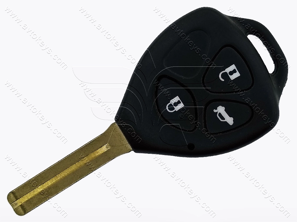 Корпус ключа Toyota Crown, Reiz, 3 кнопки, лезо TOY48