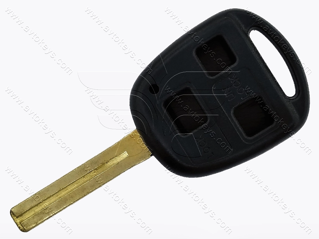 Корпус ключа Toyota Land Cruiser 100 та інші, 3 кнопки, лезо TOY48