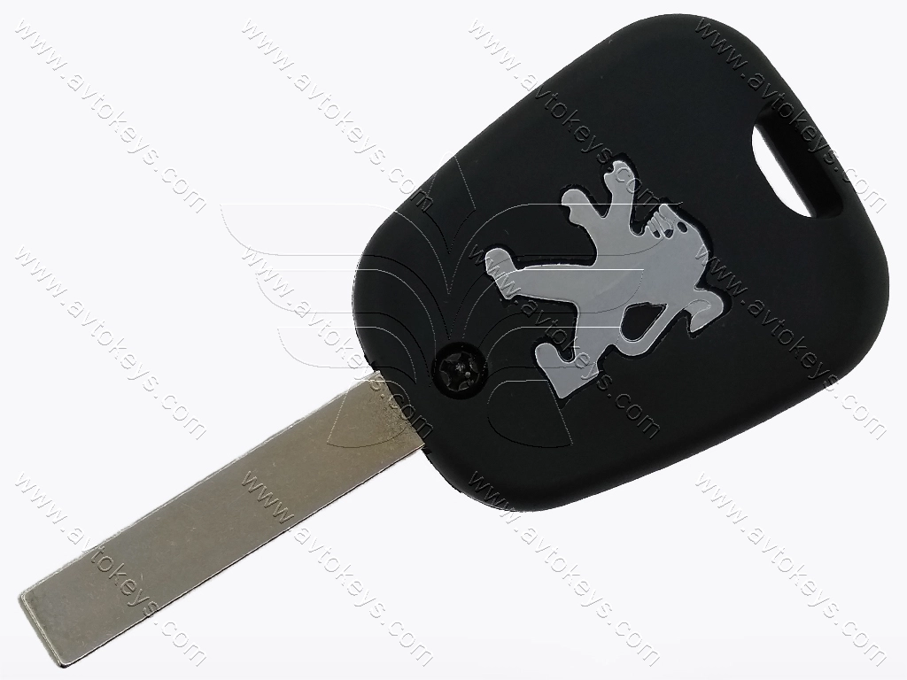 Корпус ключа Peugeot 307, Expert, 2 кнопки, лезо HU83 — изображение 2