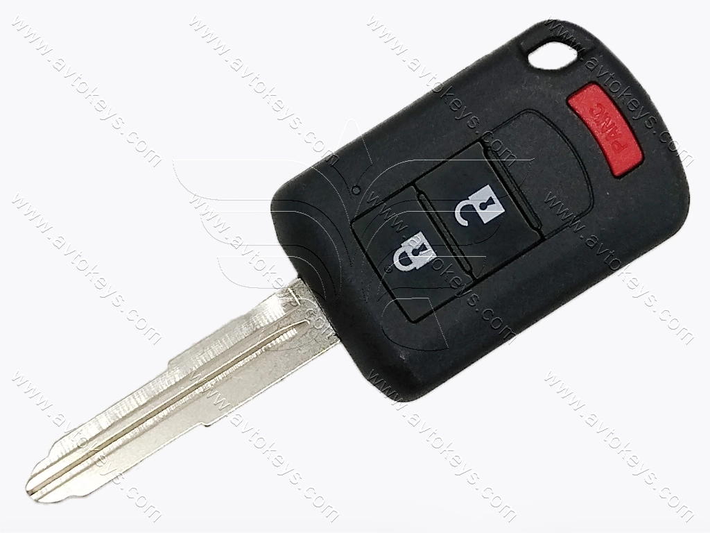 Ключ Mitsubishi Eclipse Cross, 315 Mhz, OUCJ166N, Hitag 3/ ID47, 2+1 кнопки, лезо MIT11