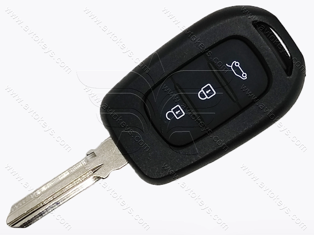 Корпус ключа Renault Symbol, Trafic, 3 кнопки, лезо HU179