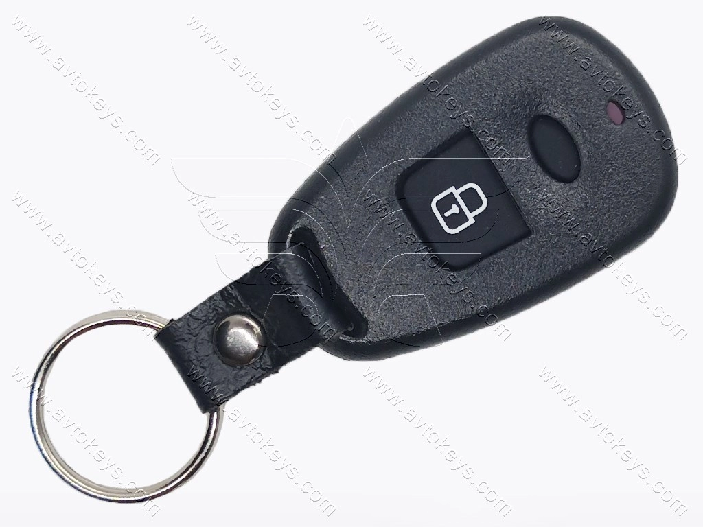 Корпус пульта Hyundai Elantra та інші, 2 кнопки, з кріпленням під батарейку, без лого