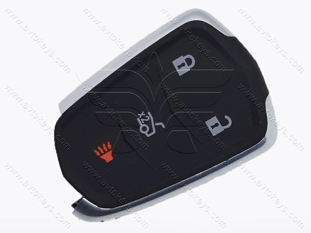 Корпус смарт ключа Cadillac CTS, XTS, ATS, 3+1 кнопки, OEM