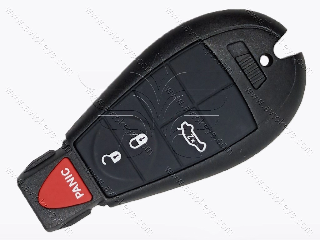 Корпус смарт ключа Chrysler, Dodge, Jeep, 3+1 кнопки - Зображення 2