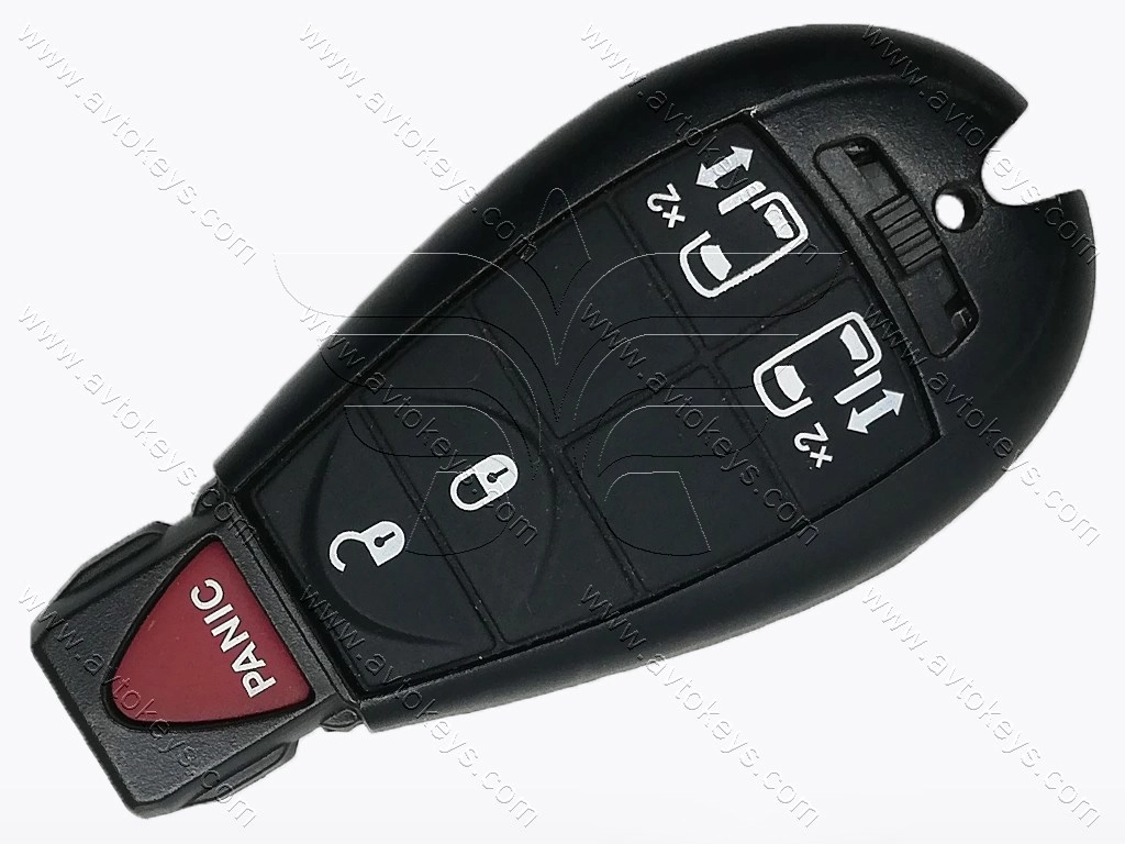 Корпус смарт ключа Chrysler, Dodge, Jeep, Volkswagen, 4+1 кнопки