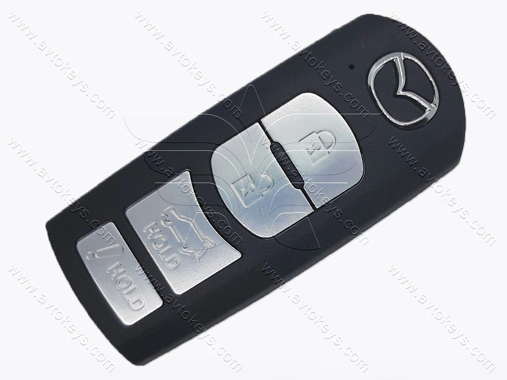 Корпус смарт ключа Mazda, 3+1 кнопки, тип 1